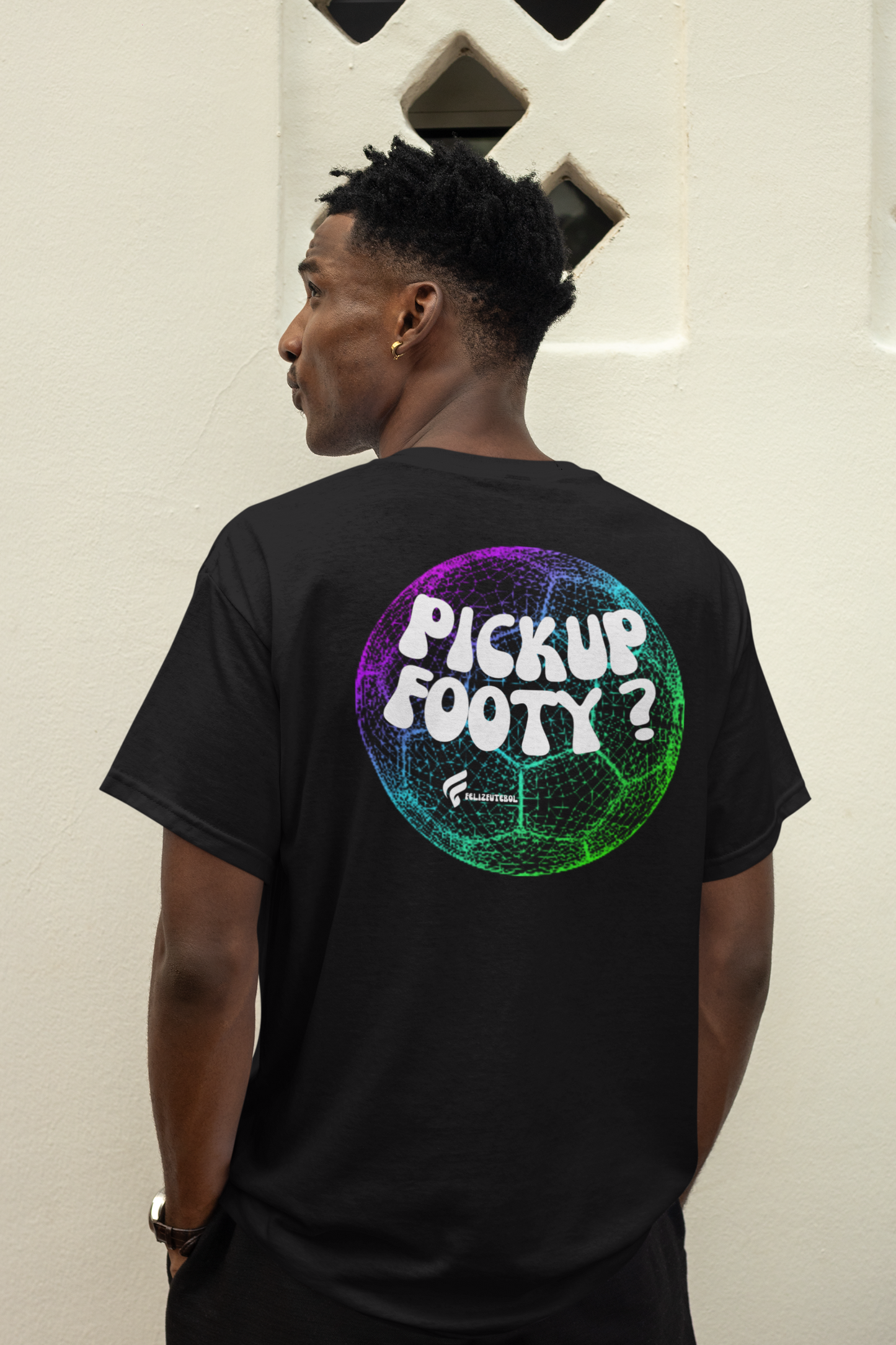 PICK UP FOOTY? TEE (BACK PRINT)